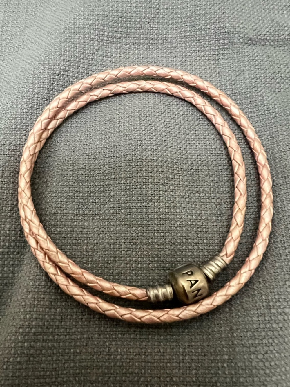 Authentic Pandora Leather Wrap Bracelet PINK NEVER WORN